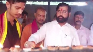 Eknath Shinde Offers Prayers at Kamakhya Temple in Guwahati, Says 'Will Go to Mumbai Tomorrow for the Floor Test'